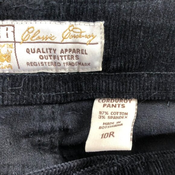 2 Steve & Barry's Classic Corduroy Womens Pants Size 10R Lot Of Two Black Flare - Picture 9 of 16